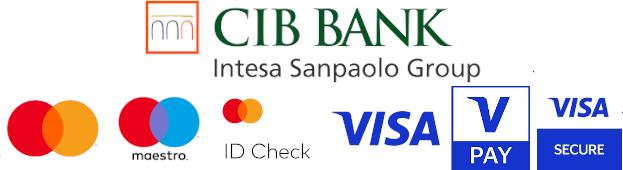 CIB Bank, Visa, Visa Secure, Mastercard, Mastercard ID Check, Maestro, V Pay